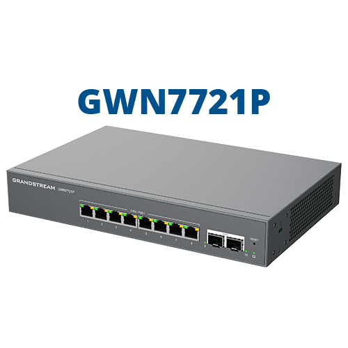 Switch gestionable layer 2, 8 puertos x 2,5GB y 2 puertos SFP+POE