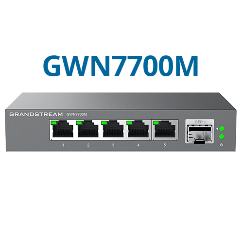 [GWN7700M] Switch Grandstream 5 puertos 2.5GbE, 1xSFP+. Sin gestion
