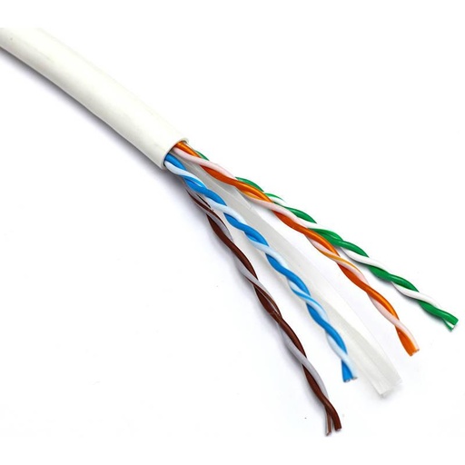 [100-080-WT] CABLE RED CAT.6 UTP CPR DCA 24AWG x metro