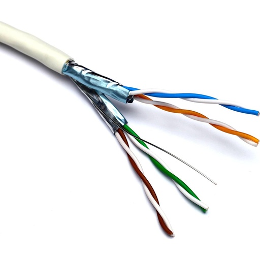 [190-191-WT-305M] CABLE RED EXCEL CAT6A CABLE U/FTP LSOH B2CA x metros